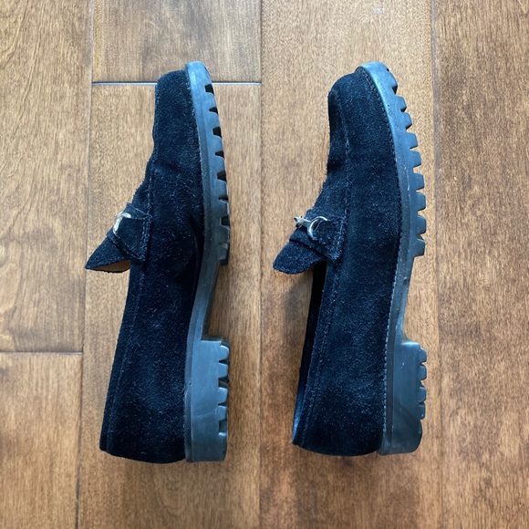 Ann Taylor | Black Suede Loafers - Picture 3 of 5